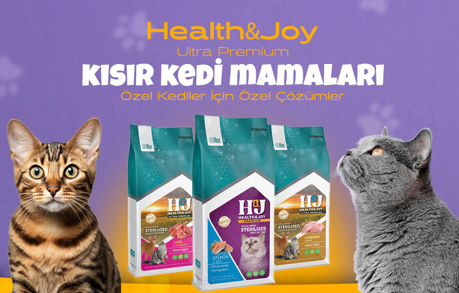 Health&Joy Ultra Premium Kısır Kedi Mamaları: Özel Kediler İçin Özel Çözümler
