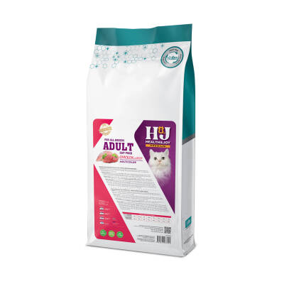 Healty & Joy Premium Yetişkin Kedi Maması - Tavuklu ve Dana Etli (15 KG) - Multicolor Kibble - 3