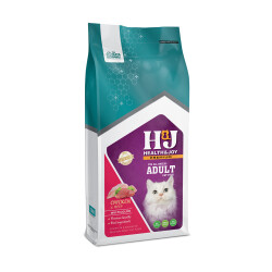 Healty & Joy Premium Yetişkin Kedi Maması - Tavuklu ve Dana Etli (15 KG) - Multicolor Kibble - 1