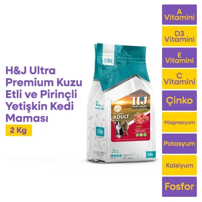 Health & Joy (H&J) Ultra Premium Kuzu Etli & Pirinçli Yavru Kedi Maması 2 Kg - 1