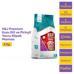 Health&Joy (H&J) Premium Kuzu Etli ve Pirinçli Yavru Köpek Maması 2 Kg - 1