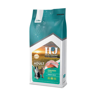H&J ULTRA PREMIUM CHICKEN, FISH ADULT CAT 15 KG - 2