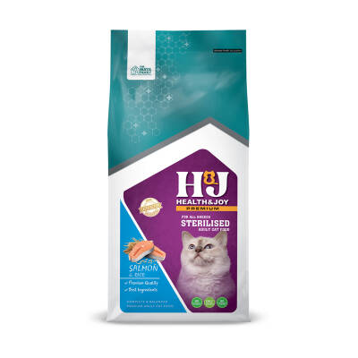 Health&Joy (H&J) Premium Somonlu ve Pirinçli Kısır Kedi Maması 15 Kg - 4