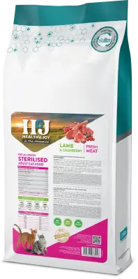 Health&Joy (H&J) Ultra Premium Kuzu Etli ve Kızılcıklı Kısır Kedi Maması 15 Kg - 5