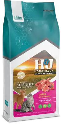 Health&Joy (H&J) Ultra Premium Kuzu Etli ve Kızılcıklı Kısır Kedi Maması 15 Kg - 4