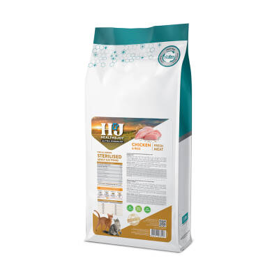 Health&Joy (H&J) Ultra Premium Tavuklu ve Pirinçli Kısır Kedi Maması 15 Kg - 5