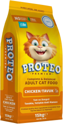 Proteo Premium Tavuklu Yetişkin Kedi Maması 15 KG - 1