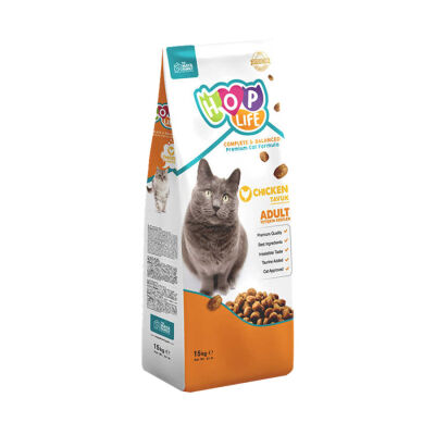 Hop Life Yetişkin Kedi Maması Tavuklu 15 KG | Ekonomik ve Dengeli Beslenme - 1