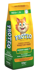 Proteo Yetişkin Kedi Maması Gurme 15 KG | Klasik ve Dengeli Beslenme - 1