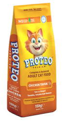 Proteo Yetişkin Kedi Maması Tavuklu 15 KG | Klasik ve Dengeli Beslenme - 1