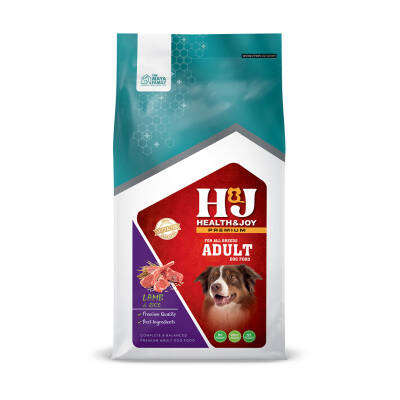 Health & Joy (H&J) Premium Kuzu Etli ve Pirinçli Yetişkin Köpek Maması 12 Kg - 4