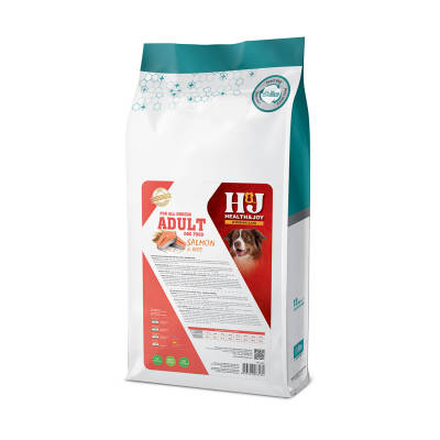 Health & Joy (H&J) Premium Somonlu ve Pirinçli Yetişkin Köpek Maması 12 Kg - 5