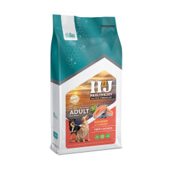 Health&Joy (H&J) Ultra Premium Somonlu ve Yaban Mersinli Yetişkin Orta ve Büyük Irk Köpek Maması 12 Kg - 3