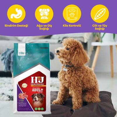 Healty & Joy Premium Yetişkin Köpek Maması Kuzu Etli & Pirinçli 12 KG - 3