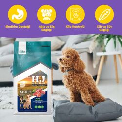 Health&Joy (H&J) Ultra Premium Kuzu Etli ve Yaban Mersinli Yetişkin Orta ve Büyük Irk Köpek Maması 12 Kg - 3