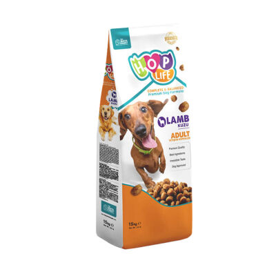 Hop Life Yetişkin Köpek Maması Kuzu Etli 15 KG | Ekonomik ve Dengeli Seçim - 1